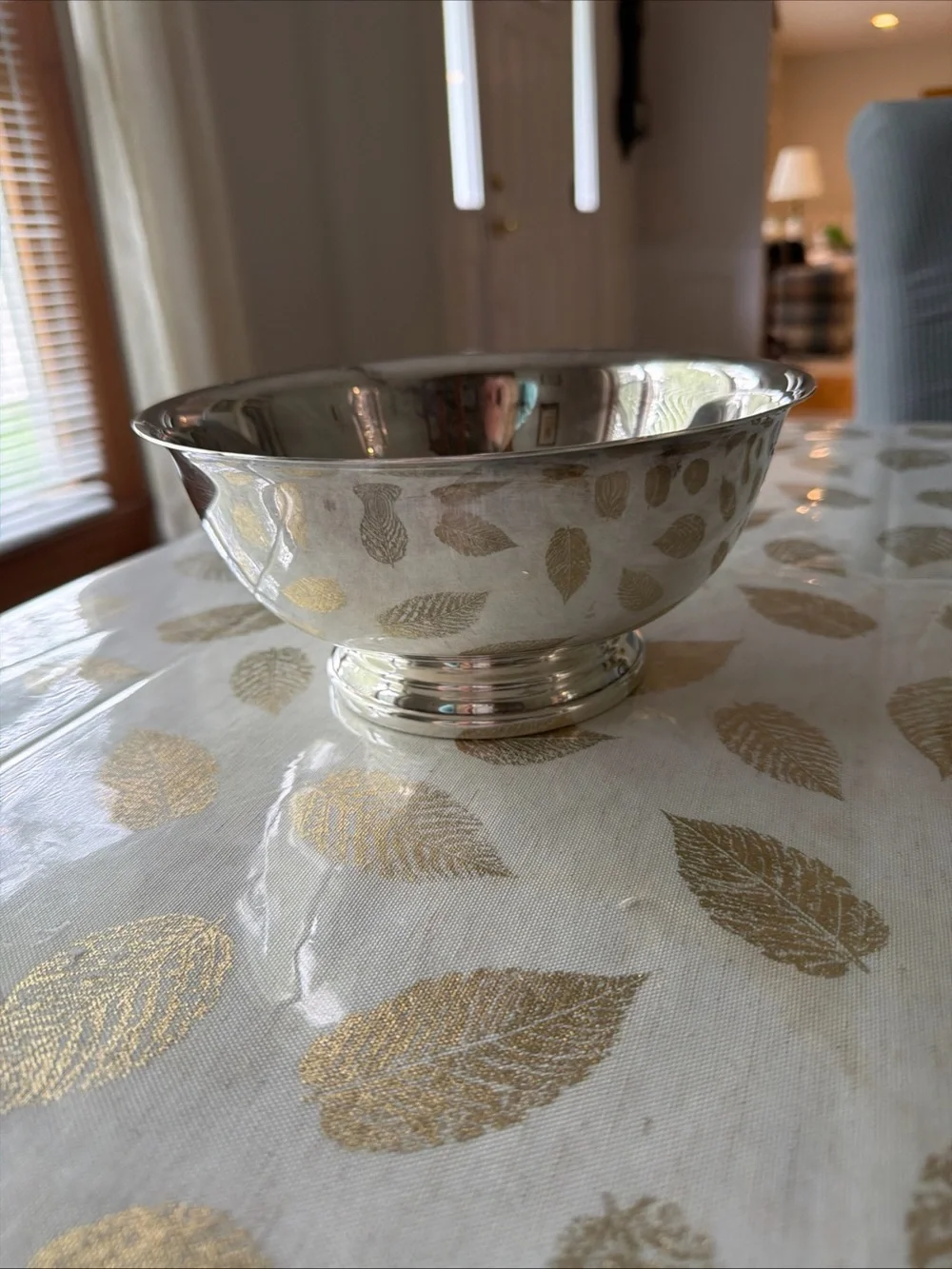 Gorham Polished Silver plated Serving Bowl vintage 8 “ diameter
